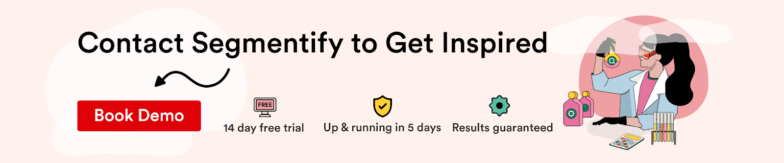 “Contact Segmentify to Get Inspired” banner with a “Book Demo” button.