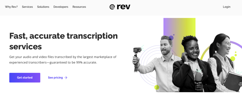 Rev homepage