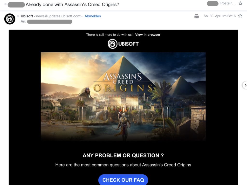 [Name] Already done with Assassin’s Creed Origins? (Ubisoft)