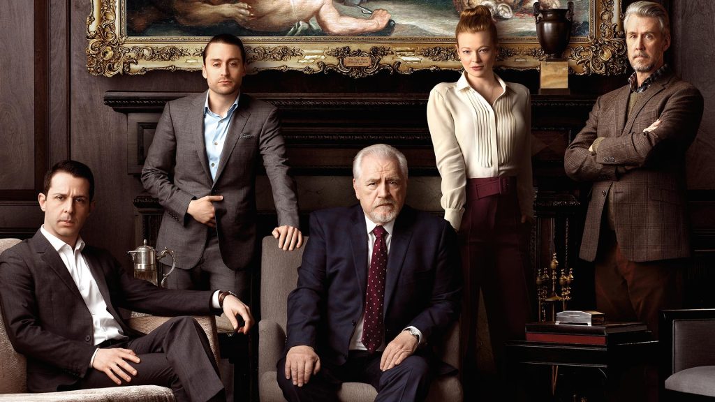Cast of the HBO show “Succession” for a promotional shoot.